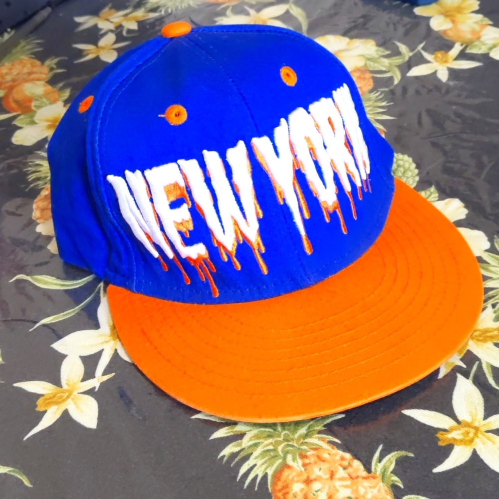 Orange Blue and White KBETHOS Snapback